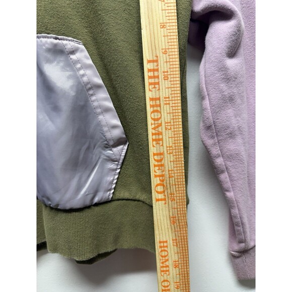 THE NORTH FACE Kid's Girl's 1/2 Zip Fleece Hoodie Sweater Cotton Blend Pink M - Picture 6 of 11